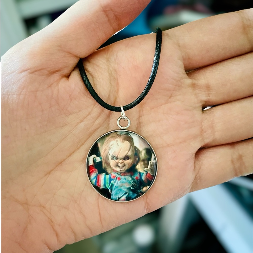 Chucky Pendant Necklace - Black